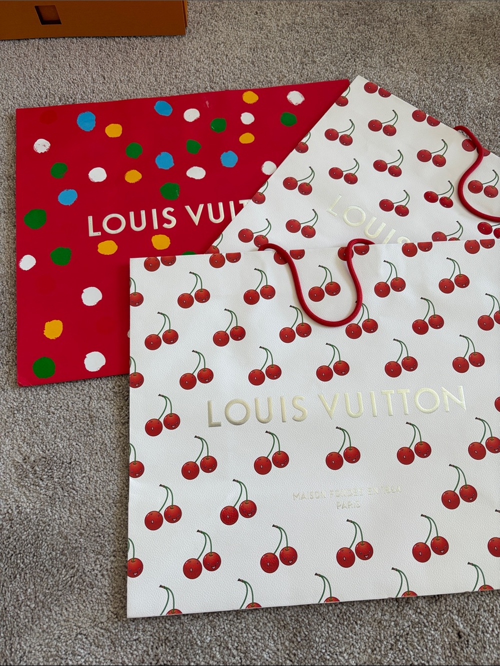 Louis Vuitton limited edition shopping bag XL 19x16x 9 ~ one only
